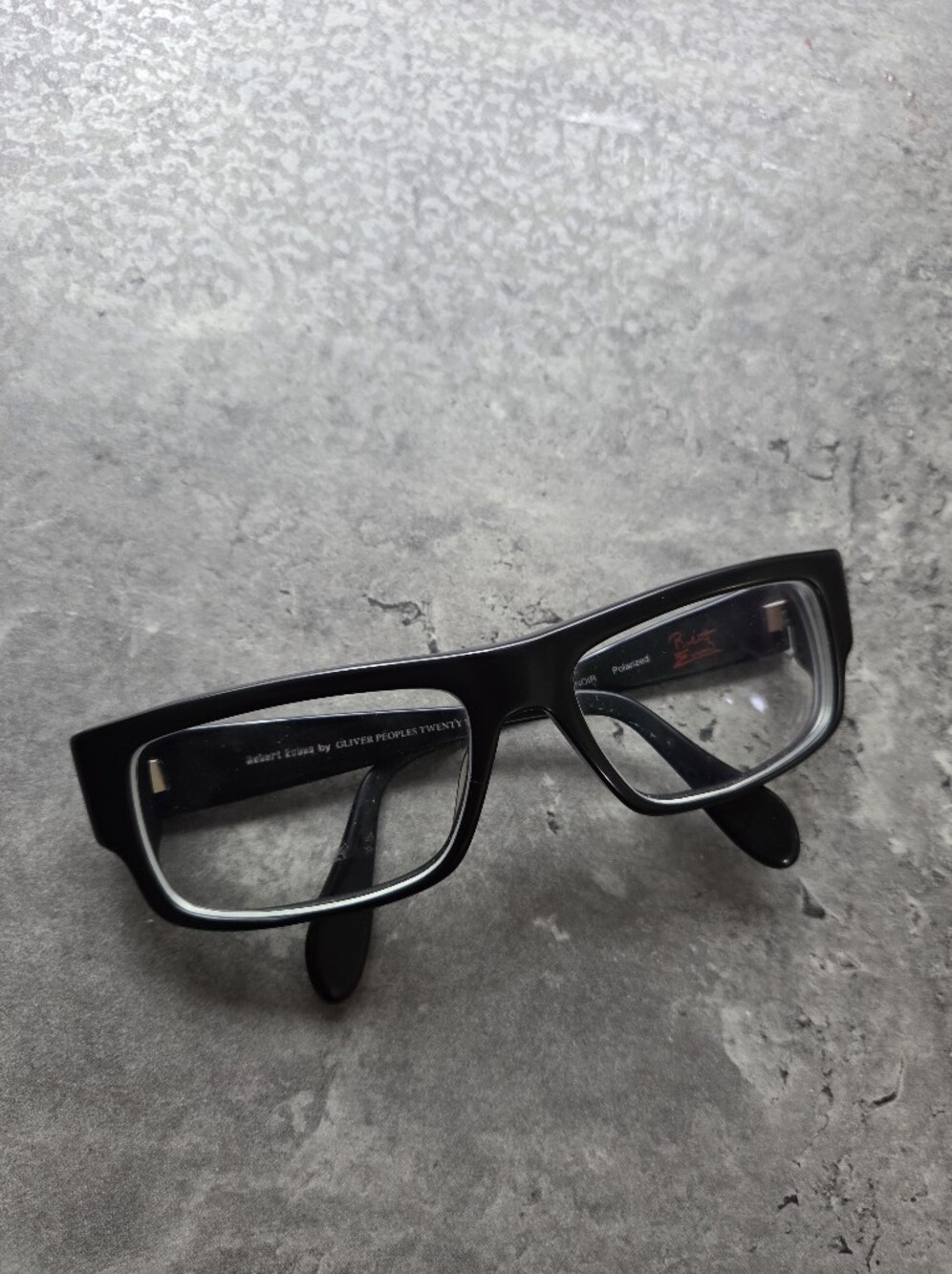 Oliver Peoples X Robert Evans 20 Years Matte Black Polarized Glasses 56 17-135